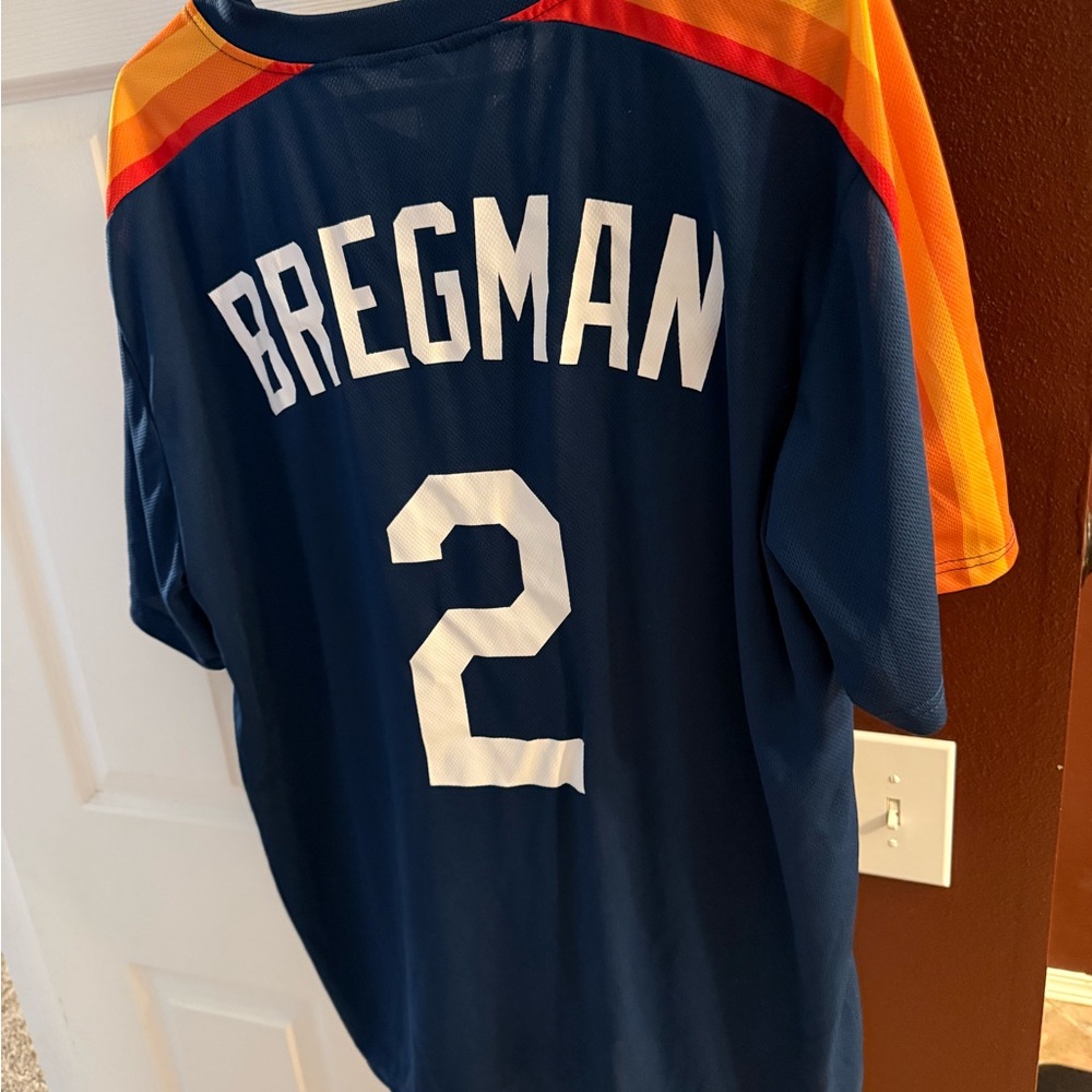 Men's Blue and Orange Bregman Jersey